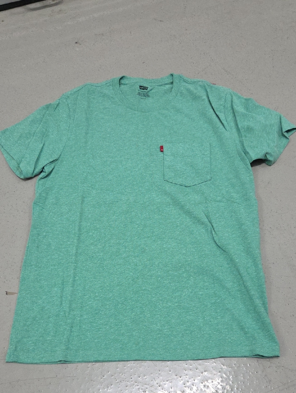 Levi's Men's Heather Mint Short Sleeve Pocket Tee